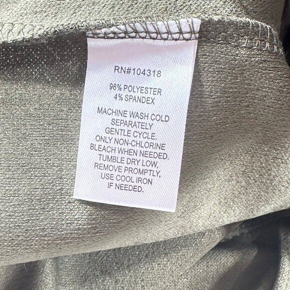 Derek Heart Women's Size Medium Pant Olive Green With Tie Belt Preowned - Picture 4 of 13